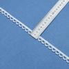 Fabricante 1.4cm Bordado de Media Luna de un Solo Lado Seda de Leche Encaje Soluble en Agua Código de Barras Lolita Accesorios para Ropa Infantil