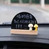 Tarjeta de Aparcamiento para Coche, Placa con Número de Teléfono para Mover el Coche, Adornos Retro Personalizados Creativos, Pizarra Pequeña, Placa de Matrícula Temporal para Mover el Coche