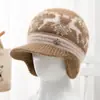 Gorros Cálidos para Mujeres de Mediana Edad y Mayores, Madres, Protección contra el Frío de Otoño e Invierno, Gorros de Punto con Protección para las Orejas para Personas Mayores y Abuelas, Gorros de Lana con Forro de Felpa