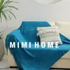 Manta de Sofá Manta Estilo Ins Manta para Cochilo no Escritório Xale Manta para Ar Condicionado Decoração de Cama e Café da Manhã Cama Toalha de Cabeceira