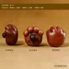 Talla en Madera de Azufaifo Garra de la Suerte Colgante de Corazón Expresión Linda Colgante de Madera DIY Accesorios de Joyería para Pulsera Bolso