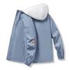 Chaqueta de primavera y otoño para hombre, nueva chaqueta de estudiante, de dos piezas, de marca de moda, informal, con capucha.