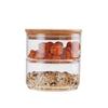 Tanque de armazenamento de grãos de grande capacidade para uso doméstico Tanque de armazenamento selado de frutas secas empilhável de várias camadas de vidro de borosilicato alto