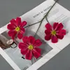 Flores Artificiales con Tres Cabezas, Flores Falsas para Decoración de Jardín, Decoración del Hogar, Arreglos Florales para el Hogar, Ramos de Flores, Decoración del Hogar