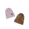 Nuevo Sombrero de Lana para Hombre Estilo Coreano Moda Cálido Resistente al Frío Etiqueta de Tela Gorro Tejido Protección para las Orejas para Mujer Sombrero Versátil Moda Japonesa