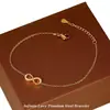Pulsera de Acero Inoxidable que No se Desvanece con Símbolo del Infinito en Forma de 8 Incrustada con Diamantes de Circonia para Mujer, Lujo Ligero de Alta Gama Estilo Coreano Ins