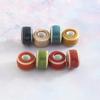 Retenção de cor espaçador contas de cerâmica pulseira material diy pulseira de contas espaçadoras acessórios pulseira furo grande ábaco contas de cerâmica lote a granel