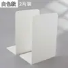 Soporte de libro en forma de L clip de libro de escritorio soporte de libro libro engrosado simple tablero divisor para estudiante de secundaria color Morandi