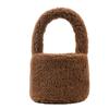 2021 otoño e invierno nuevos bolsos Mao Mao bolso de mujer cesta de comida granular bolso de mano felpa lindo bolso de cubo transfronterizo