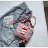 Bolsa de Nailon Estilo Japonés Bordada con Manzanas para Mujer, Nueva de Verano, Moda Versátil para Viajes Diarios, Bolso para Teléfono de Gran Capacidad