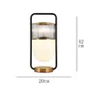 Lámpara de Mesa de Vidrio Decorativa para Sala de Estar, Lámpara de Mesita de Noche para Dormitorio, Lámpara de Diseñador de Lujo Minimalista Nórdico, Modelo Creativo