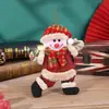Adornos navideños, muñeco de nieve, ciervo, anciano, regalo de Navidad, pequeño colgante, muñeco de peluche, colgante para árbol de Navidad, suministros