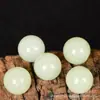 Piedra luminosa cuentas fluorescentes superbrillantes fluorita cuentas redondas accesorios perforados DIY accesorios para pulseras semiacabadas luminoso noche Brillante
