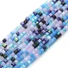 Corte de Vidrio Chapado en Color Multicolor Mezclado Cuadrado Cuentas Pulsera de Cuentas Hecha a Mano Diy Accesorios de Joyería