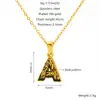 Pingentes de Aço Inoxidável 26 Letras Inglesas Transfronteiriços Galvanizados a Vácuo 18K Acessórios de Joias DIY Colar Venda por Atacado em Estoque