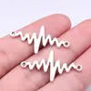 34X18Mm 1.56g Acessórios para Joias Prata Antiga Conector Artesanal Conector ECG Pingente