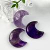 Amazon Best-Seller Transfronterizo Cristal Piedra Semipreciosa Luna Creciente Jade Colgante Adorno Manualidad DIY