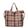 Bolsas para Mulheres, Bolsas Tote de Grande Capacidade para o Dia a Dia, Novas Bolsas de Ombro Xadrez da Moda, Bolsas de Mão, Atacado Transfronteiriço de Bolsas Femininas