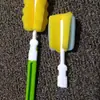 Escova para Garrafa com Cabo Estendido Que Não Machuca as Mãos, Poderosa Escova Descontaminante para Copos, Garrafa--Duas Cabeças de Escova