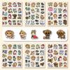 100 adesivos Adesivos criativos da equipe Wang Wang Material para conta de mão Decoração para laptop, copo de água, capacete Adesivos pequenos não cortados