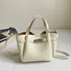 Bolso Cubo Retro de Mano de Moda Transfronterizo para Mujer, Nuevo Bolso de Hombro Texturizado de Color Sólido Verano 2026, Bolso Cruzado Madre-Hijo