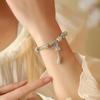 [Sombra de Mariposa de Bambú Verde] Mesa de Loto Pulsera China Nueva para Mujer Diseño de Nicho de Lujo Ligero Exquisita Pulsera Nueva 2025