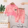 Conjunto de cárdigan Kuromi para niña Otoño 2024 Nuevo de Moda Conjunto de Otoño Infantil Deportivo de Dos Piezas para Bebé
