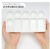 Paleta de cerámica de esmalte blanco cuadrada, placa de pigmento de tinta de pintura al óleo acrílica de acuarela, pequeña mini en forma de corazón redonda
