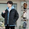 Nuevo abrigo acolchado de algodón para otoño e invierno, abrigo acolchado de algodón para hombre y mujer, abrigo de temporada para hombre, marca de moda popular, abrigo acolchado de algodón engrosado con capucha, estilo coreano, para pareja