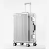 Maleta de marco de aluminio de fábrica 20 pulgadas de cabina 28 pulgadas de gran capacidad con ruedas Personalización de logo OEM basada en imágenes proporcionadas