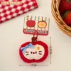 Bolsa de Armazenamento de Fone de Ouvido Cabeça de Boneca Maçã Criativa Tengyi Porta-Moedas Decorativo Feminino Brinquedo Pingente de Boneca Fofo