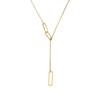 Collar Largo Rectangular Hueco Minimalista de Lujo Yunyao para Mujer Cadena de Suéter Estilo Ins Moda Europea y Americana Tendencia Estilo Influencer