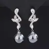 Nuevo Huabi Joyería 2023 Base de Cobre Chapado en Oro Perla de Fritillary Moda Casual Set 14mm