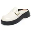 Chinelos Fechados Estilo Novo 2026, Antiderrapantes, Estilo Britânico Retrô, Confortáveis Sapatos Birkenstock, Versáteis e Fáceis de Usar, Meio Chinelos com Solado Macio para Uso Externo