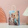 Bolsas de Regalo para Compras de Productos Nuevos Transfronterizos Bolsas de Tote de Papel Kraft al por Mayor Bolsas para Empaque de Regalos de Cumpleaños Dulces y Snacks