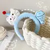 Diadema Creativa de Gatito de Dibujos Animados Pescando Felpa Cara Linda Diadema para Lavado de Cara Maquillaje Recogedor de Cabello Divertido Divertida Pinza de Pingüino