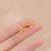 Brincos de Prata Nalan S925 Flor para Mulheres Pastoral Linhas Vazadas com Diamantes Doce Super Fada Brincos de Pétala G7828