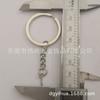 Cadena de Llavero Metálico en Stock del Fabricante Llavero DIY Hecho a Mano Cadena de 4 Secciones Ojo de Oveja Llavero de Langosta