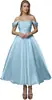 Vestido de Cetim Ombro a Ombro para Comércio Exterior e Vendas Transfronteiriças, Adequado para Noivado, Casamento, Festa de Noiva, Banquete e Vestido de Noite