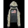Superventas Transfronterizo Estilo Retro Americano Streetwear Y2K Patrón Estéreo Bandera Nacional Diseño Y2K Sudadera con Estampado de Leopardo