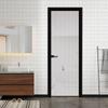 Celebridad de internet puerta de baño extremadamente estrecha super blanca puerta de cristal Changhong puerta de lavabo puerta de aleación de aluminio puerta de inodoro puerta transparente de balcón