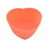 Molde de silicona para pastel en forma de corazón, para gelatina, pudín, hielo, pastel de arroz, magdalena, suplemento alimenticio para bebés, tazón para hornear, molde para pastel