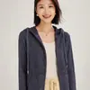 Nuevo Estilo Cárdigan con Capucha Suelto Tejido Suéter Abrigo Cárdigan Tejido de Cachemira Moda Otoño e Invierno Elegante Top para Mujer