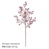 Galhos de pinha artificial de Natal transfronteiriços, flocos de neve, agulhas de pinheiro, bagas, galhos de frutas vermelhas, galhos de decoração de feriado, buquê de agulhas de pinheiro de Natal