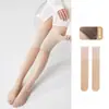 Habitación con Aire Acondicionado Rodilleras Medias Largas para Mujer Verano Frío Media Rodilla Antideslizante Anti-gancho Seda Cálido A prueba de Frío Anti-gancho Calcetines Hulk
