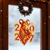 Adesivos de Janela Ano do Carneiro 2027 Novos Adesivos Decorativos de Vidro para Ano Novo Transfronteiriços Ozon Rússia Janela Decalques de Janela Decorativos de Natal