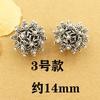 Joyería de plata del Tíbet diez mil Budas cuentas accesorios de cuentas pulsera de cristal DIY pulsera vintage de plata tailandesa con accesorios de cuentas