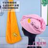 Gorro de Secado de Cabello de Terciopelo Coral Bordado de Dibujos Animados Personalizado por el Fabricante Suave y Delicado Regalos de Empresa Se Puede Imprimir con Logo Gorro de Ducha Bordado