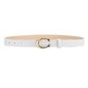 Cinto feminino moderno, com fivela C, para combinar com tudo, moda feminina, simples, decorativo, jeans, cinto preto