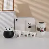 Juego de Té de Viaje Panda Zhihetang Juego Portátil de Una Olla Tres Tazas Seis Tazas para Exterior para Llevar Taza Exprés Regalo